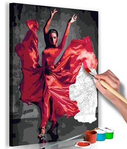 ARTGEIST DIY dukmålning - Red Dress 60x40