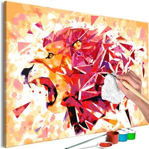 ARTGEIST DIY dukmålning - Abstract Lion 60x40