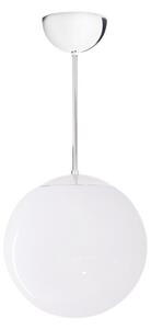 Glob taklampa fast höjd, krom/blankt opalglas 25cm