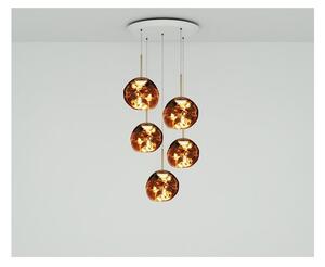 Melt Mini Round LED taklampa, guld