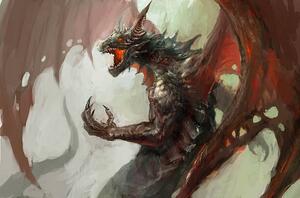 Illustration dragon rage, fotokostic