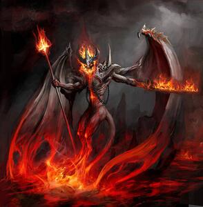 Illustration fire lord, fotokostic