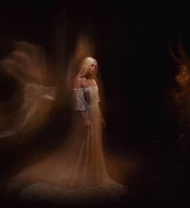 Illustration Fantasy Blonde Woman in Ethereal Setting, Kharchenko_irina7