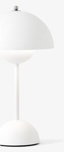 Flowerpot Portabel bordslampa VP9, Matt White, magnetisk laddare 33cm