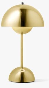 Flowerpot Portabel bordslampa VP9, Brass-Plated, magnetisk laddare 33cm