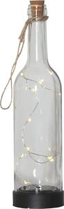 Solcellsdekoration Bottle 31cm, Transparent