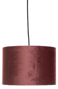 Modern hänglampa rosa med guld 30 cm - Rosalina