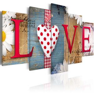 ARTGEIST LOVE - Färgglad bild med texten 