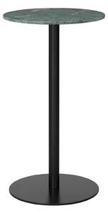 Gubi - Gubi 1.0 Bar Table, Round, Ø60, Black Base, Marble Top - Verde Guatemala - Barbord - Grön - Metall/Sten