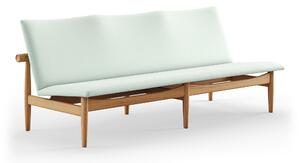 House of Finn Juhl - Japan Sofa 3-seater, Dark oiled oak, Cat. 3 Watercolour, Silver Azure - Soffor - Finn Juhl - Grön,Träfärgad