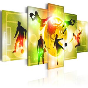 ARTGEIST bild tryckt på duk - Sports Energy, 5-delad - Flera storlekar 200x100