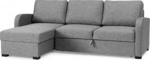 Bari byggbar bäddsoffa med förvaring - Inari 91 - Ljusgrå, 3-sits bäddsoffa (3S bedsofa)
