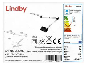 Lindby - LED ljusreglerad bordslampa touch FELIPE LED/4,5W/230V