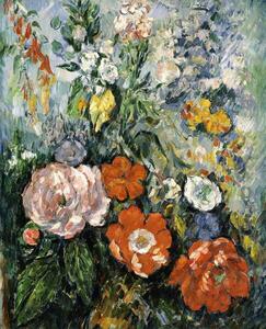 Cezanne, Paul - Bildreproduktion Bouquet of Flowers, (35 x 40 cm)
