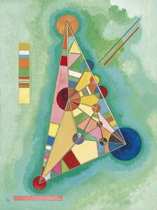 Kandinsky, Wassily - Konsttryck Colorful in the triangle, (30 x 40 cm)