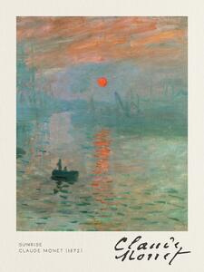 Konsttryck Sunrise - Claude Monet, (30 x 40 cm)