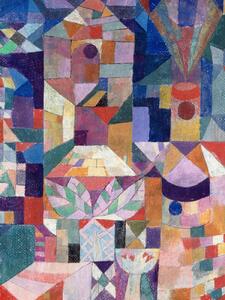 Konsttryck Distressed Castle Garden - Paul Klee, (30 x 40 cm)