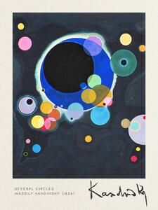 Konsttryck Several Circles - Wassily Kandinsky, (30 x 40 cm)