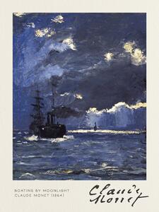 Konsttryck Boating by Moonlight - Claude Monet, (30 x 40 cm)