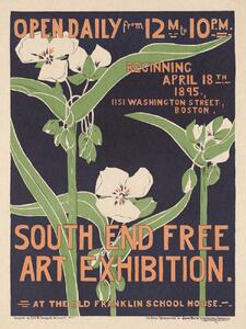 Konsttryck South End Art Exhibition (Floral Vintage), (30 x 40 cm)