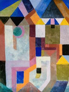Konsttryck Colourful Architecture - Paul Klee, (30 x 40 cm)