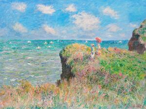 Bildreproduktion Cliff Walk at Pourville - Claude Monet, (40 x 30 cm)