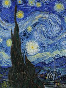 Konsttryck The Starry Night (Portrait Edition) - Vincent van Gogh, (30 x 40 cm)
