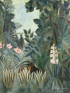 Konsttryck The Equatorial Jungle - Henri Rousseau, (30 x 40 cm)