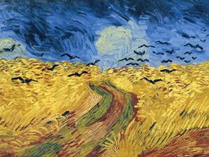 Bildreproduktion Wheatfield with Crows - Vincent van Gogh, (40 x 30 cm)