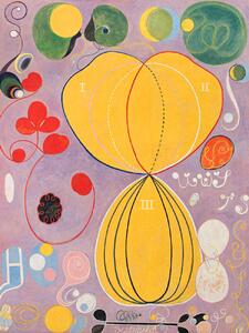 Konsttryck The 10 Largest No.7 (Purple Abstract) - Hilma af Klint, (30 x 40 cm)