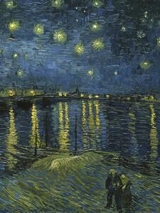Konsttryck Starry Night over the Rhone (Portrait Edition) - Vincent van Gogh, (30 x 40 cm)