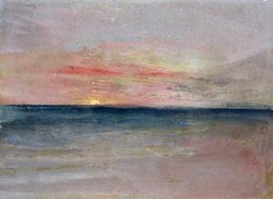 Turner, Joseph Mallord William - Konsttryck Sunset, (40 x 30 cm)