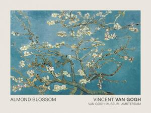 Konsttryck Almond Blossom (Museum Vintage Blue Floral) - Vincent van Gogh, (40 x 30 cm)