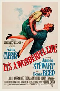 Bildreproduktion It's a Wonderful Life (Vintage Cinema / Retro Movie Theatre Poster / Iconic Film Advert), (26.7 x 40 cm)