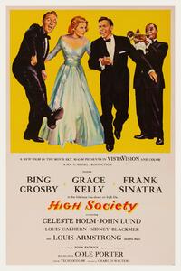 Konsttryck High Society with Bing Crosby, Grace Kelly & Frank Sinatra, (26.7 x 40 cm)