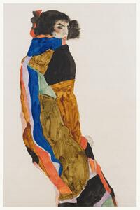 Konsttryck Moa (Female Portrait) - Egon Schiele, (26.7 x 40 cm)