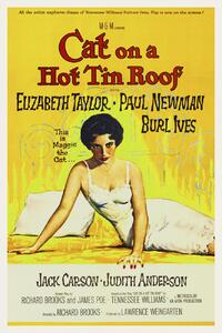 Konsttryck Cat on a Hot Tin Roof / Elizabeth Taylor (Retro Cinema), (26.7 x 40 cm)
