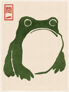 Konsttryck Japanese Grumpy Toad (Frog Print 1) - Matsumoto Hoji, (30 x 40 cm)
