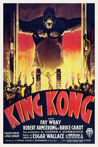 Konsttryck King Kong / Fay Wray (Retro Movie), (26.7 x 40 cm)