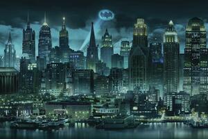 Konsttryck Batman - Night City, (40 x 26.7 cm)