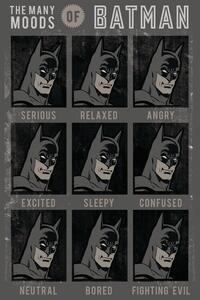 Konsttryck The Many Moods of Batman