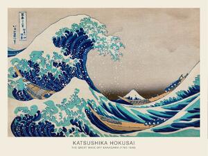 Konsttryck The Great Wave off Kanagawa (Japanese) - Katsushika Hokusai, (40 x 30 cm)