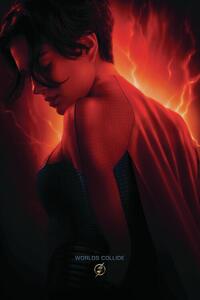 Konsttryck The Flash - Supergirl Worlds Collide, (26.7 x 40 cm)