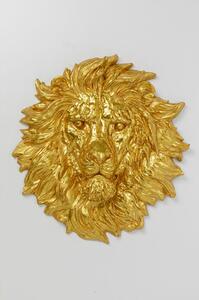 KARE DESIGN Lion Head Guld väggdekoration - guldfiberglas