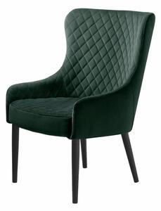 UNIQUE FURNITURE Ottowa F&aringt&oumllj - Gr&oumln Sammet och Svart Metall