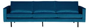 BEPUREHOME Rodeo 3-sits soffa - blå sammet