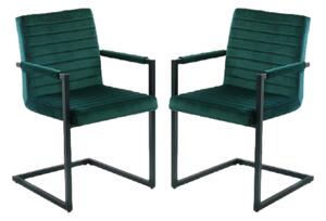 HSM COLLECTION Dining Chair Colorado s/2 Wood Green 57*54*89