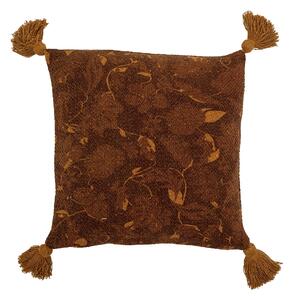 BLOOMINGVILLE Ganja kudde, brun, återvunnen bomull W: 45 cm, L: 45 cm
