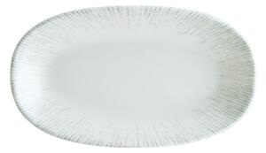 Tallrik Iris, 34x19 cm, flat, oval, upphöjd kant