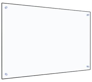 Stänkskydd transparent 90x60 cm härdat glas